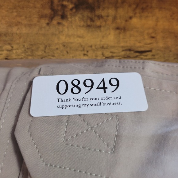 Duluth Trading Mens L Cargo Pants Khaki Nylon Spandex Outdoor Work Utility 34x30 - Picture 8 of 8